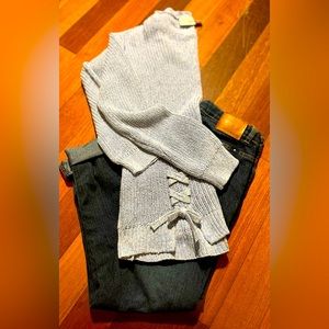 Girls size 14 Bundle Lucky Brand Jeans and Place Sweater